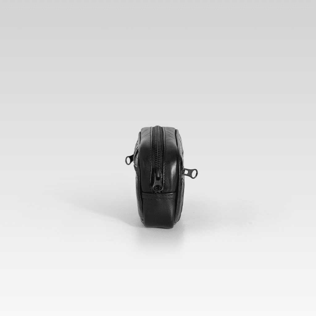 Neceser de piel para hombre Edgar cocodrilo negro - JA LEATHER