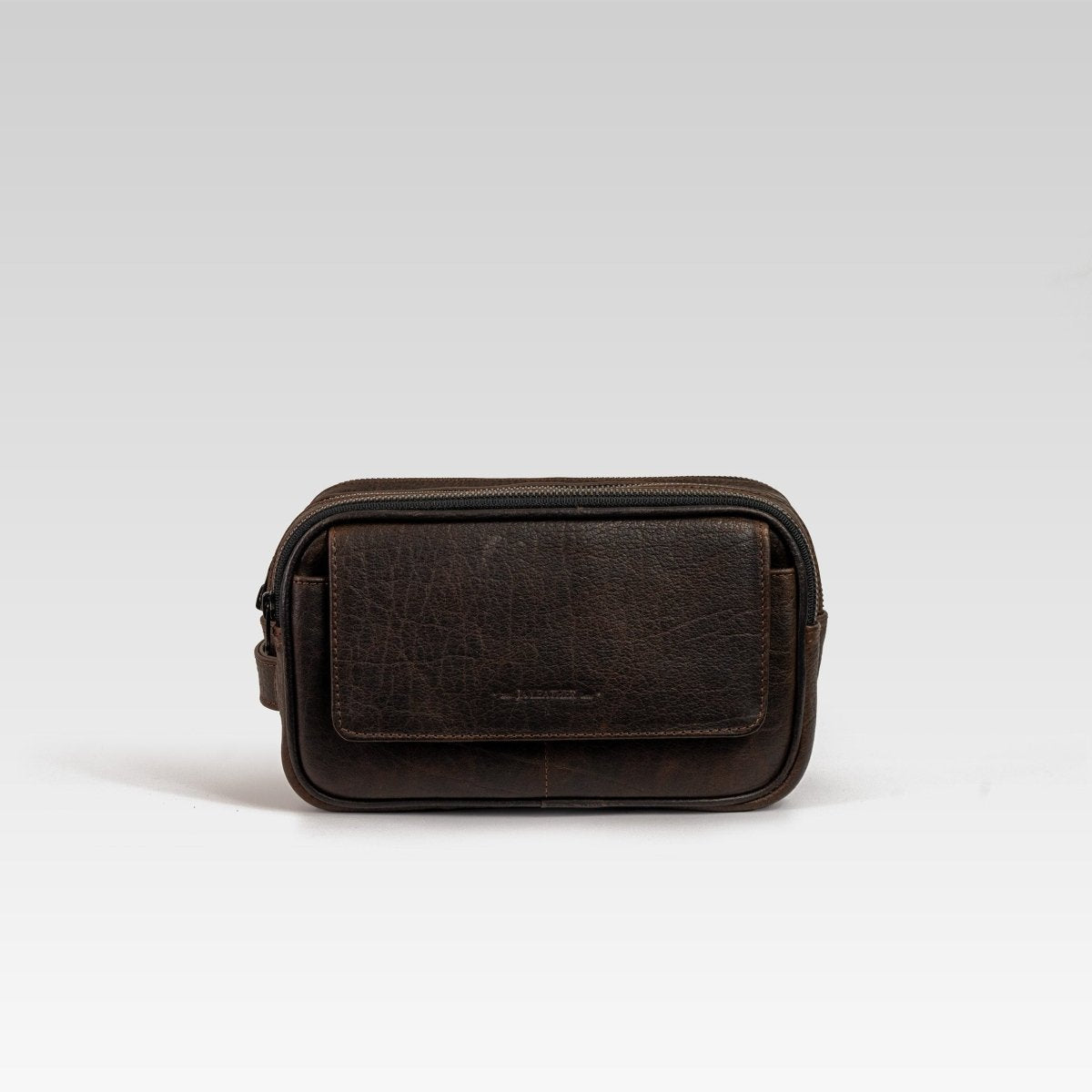 Neceser de piel para hombre Marco bisonte cafe - JA LEATHER