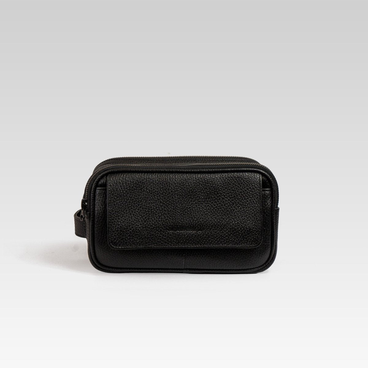 Neceser de piel para hombre Marco negro - JA LEATHER