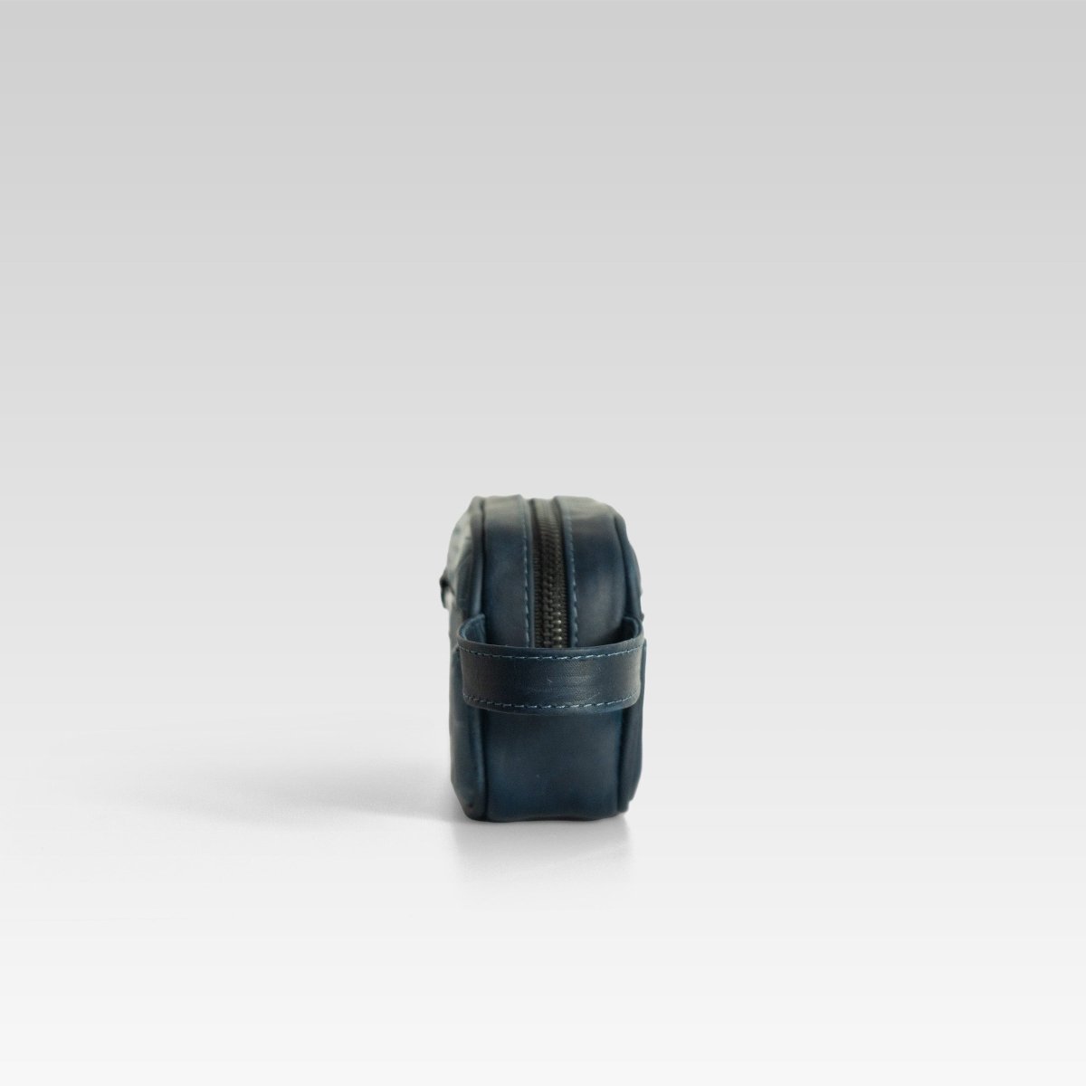 Neceser de piel para hombre mini Edgar Cocodrilo azul - JA LEATHER