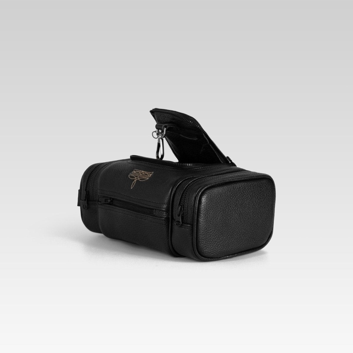 Neceser de piel para hombre negro - JA LEATHER