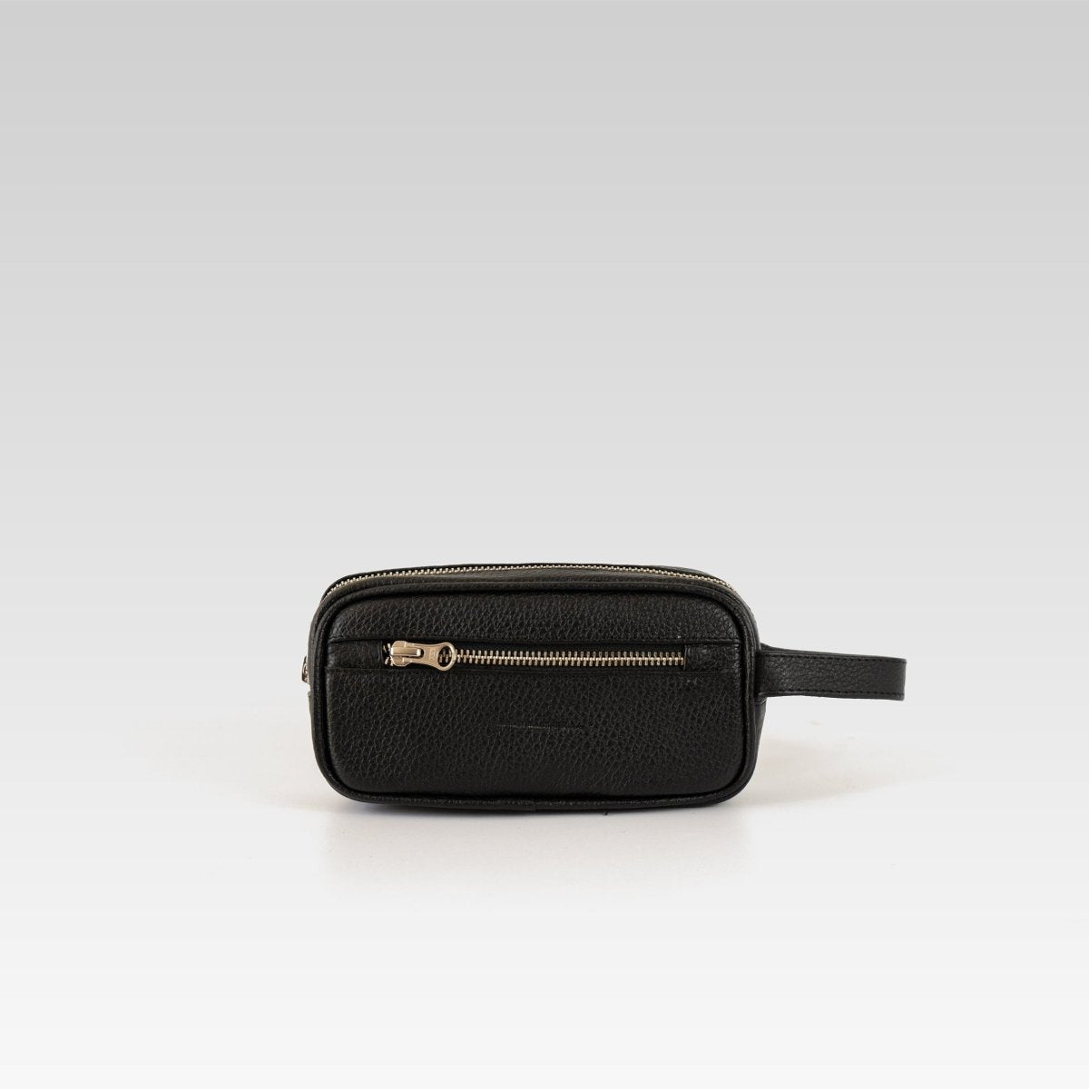 Neceser mini Edgar negro/plata - JA LEATHER