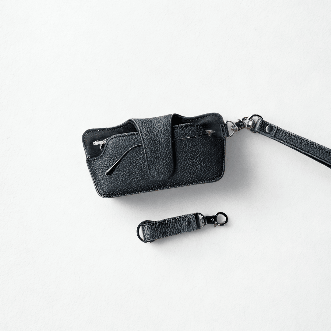Porta lentes protector Rafaello negro - JA LEATHER