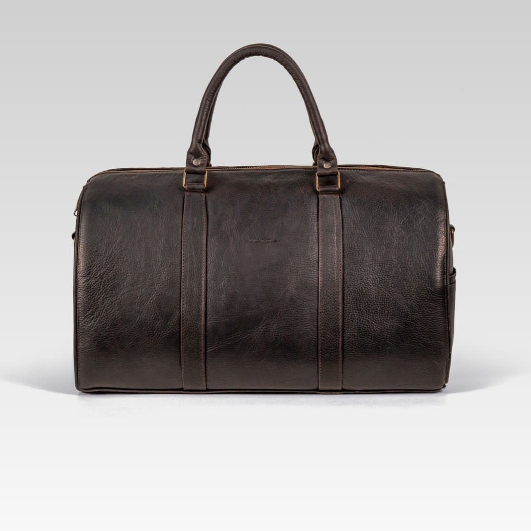 Travel Bag b002 Cafe Chocolate Mexicano - JA LEATHER
