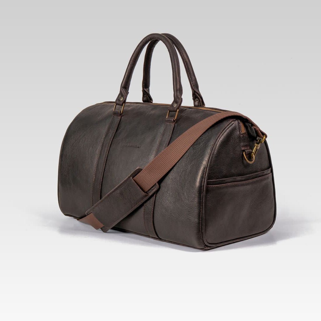 Travel Bag b002 Cafe Chocolate Mexicano - JA LEATHER