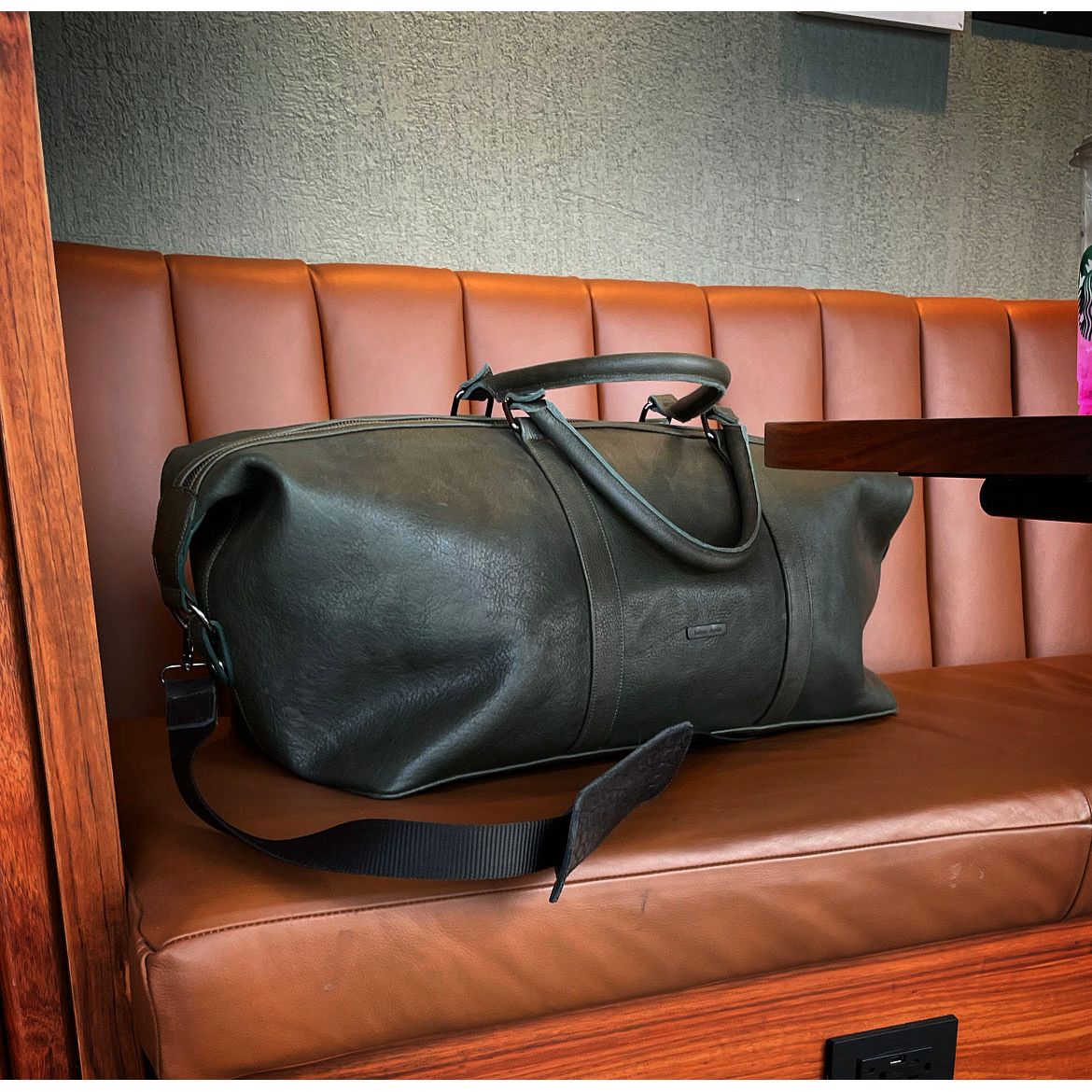 Travel Bag b003 Green - JA LEATHER