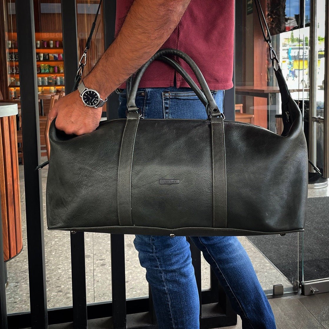 Travel Bag b003 Green - JA LEATHER